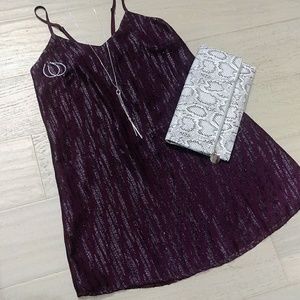Francesca's purple shift dress